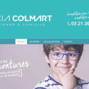 Site internet pour l'opticienne Alicia Colmart