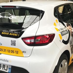 marquage publicitaire sur véhicule Renault