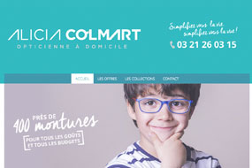 site internet pour l'opticienne Alicia Colmart