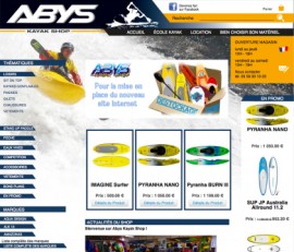 Site e-commerce abys-kayak