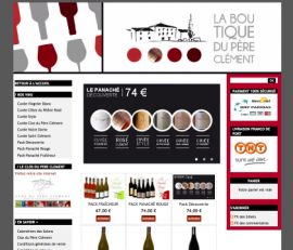 Site e-commerce vins-pere-clement