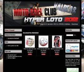 Site e-commerce boutique-motoball