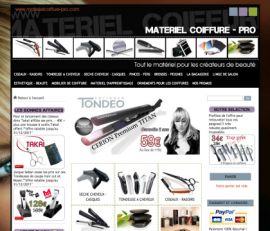 Site e-commerce materielcoiffure-pro